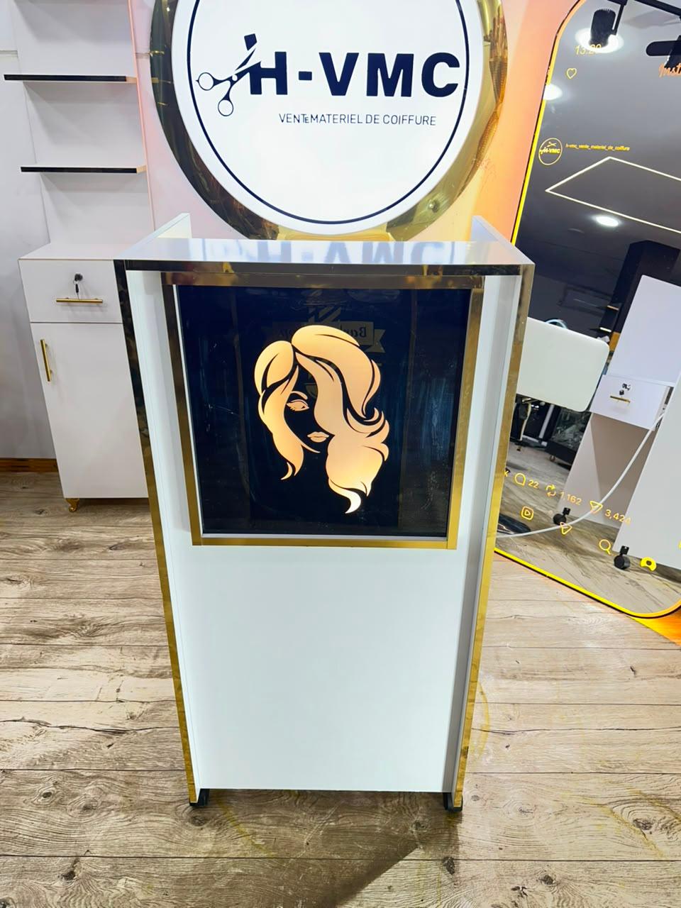 caisse comptoir Led + logo